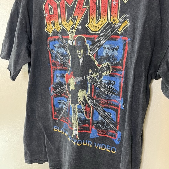 ACDC Band T Shirt Tour M Rock Music Graphic T Grunge Goth - Picture 4 of 9